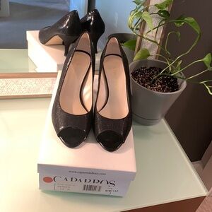 Caparros Denver Black Metallic Heels